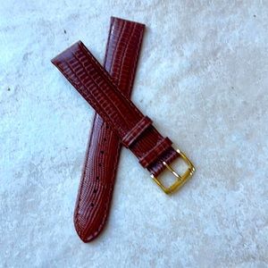 Watch band Spidel 20mm brown leather band